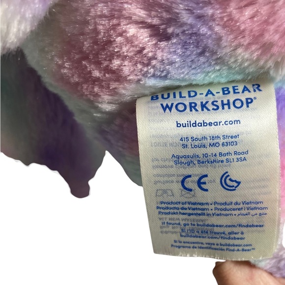 Build A Bear Stuffed Pastel Swirl Kitty Cat - Picture 8 of 10